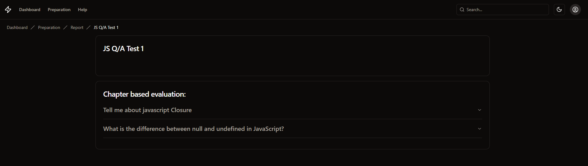 Preparation Submission Resule