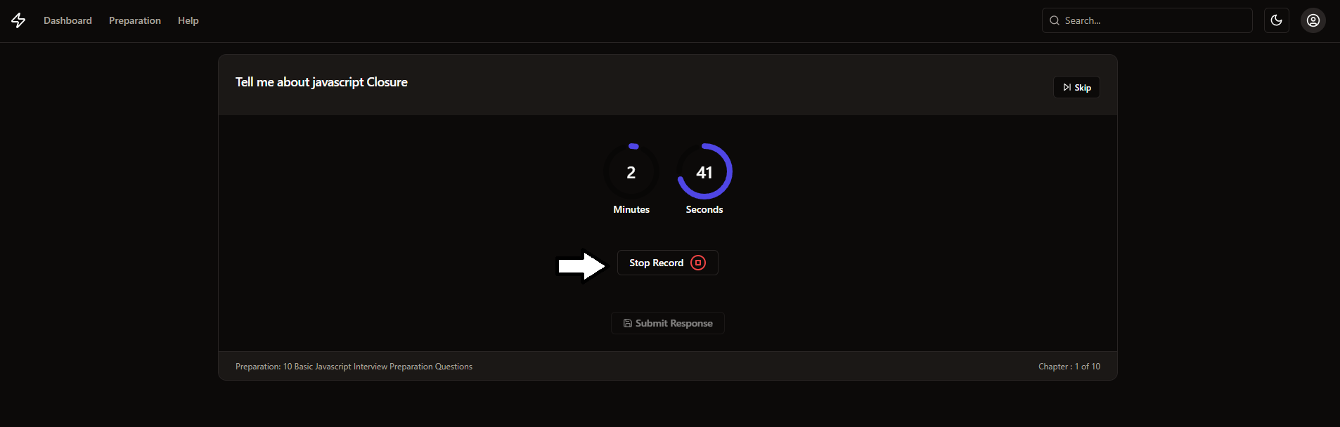 Preparation Recording